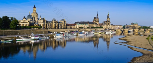 Dresden city panorama